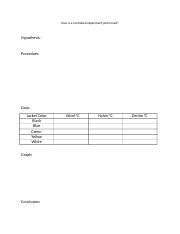 How is a controlled experiment performed worksheet.docx - How is a ...