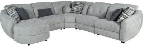 Murray 5 Pc Power Reclining Sectional W Power Headrests Chaise