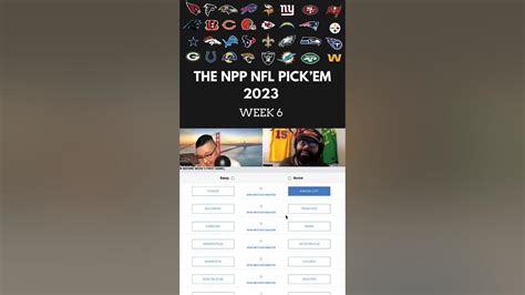 Nfl Week 6 Pickem All Picks On Our Latest Youtube Video Podcast