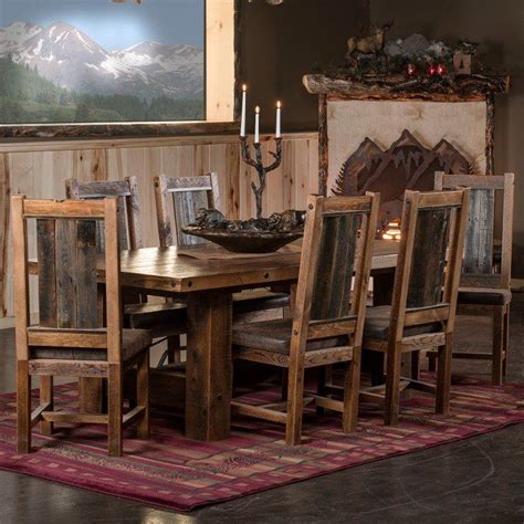 Timber Frame Barn Wood Dining Table With Images Rustic Dining Room