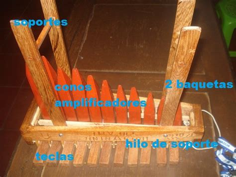 PARTES DE UNA MARIMBA BASICA