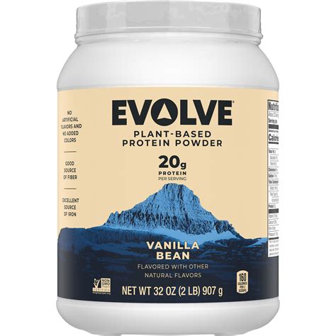 Evolve Vanilla Bean Flavored Plant Based Protein Powder Smartlabel™