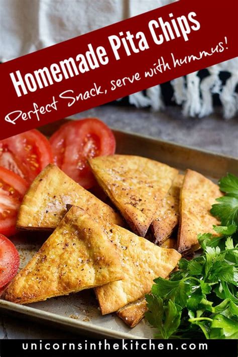 Easy Homemade Pita Chips Recipe • Unicorns In The Kitchen