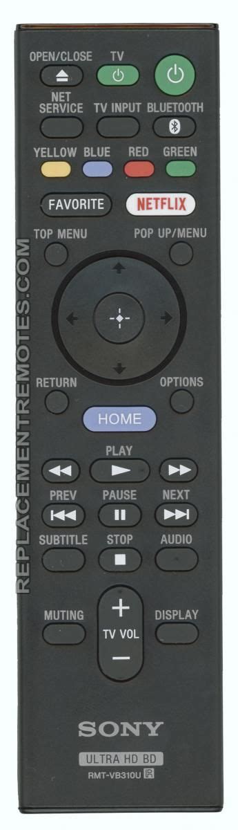 Buy SONY RMTVB310U -149328411 Blu-Ray DVD Player Remote Control