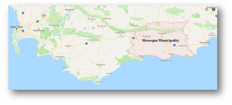 Location Of Hessequa Municipality Western Cape South Africa