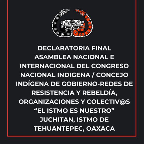 Declaratoria Final De La Asamblea Nacional E Internacional Del Congreso