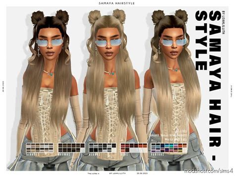 Samaya Hairstyle Sims 4 Mod ModsHost