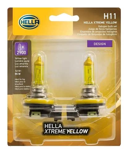 Ampolleta H11 12v 55w Pgj19 2 T4 Yellow par Cuotas sin interés