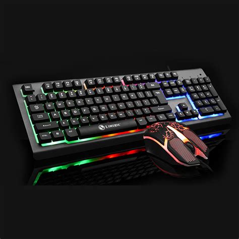 Colorful Backlight Usb Wired Gaming Keyboard Dpi Led Gaming Mouse