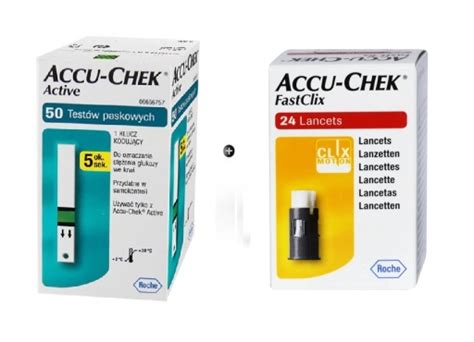 Zestaw Paski Do Glukozy Accu Chek Active 50 Sztuk Lancety Accu Chek