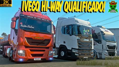 Iveco Hi Way No Eixo Arqueado Conjunto Qualificado Ets Youtube