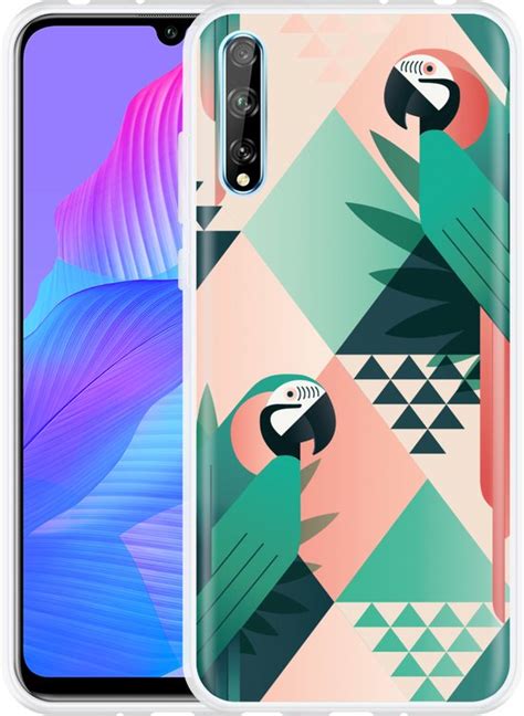 Hoesje Geschikt Voor Huawei P Smart S Exotic Trendy Parrots Bol