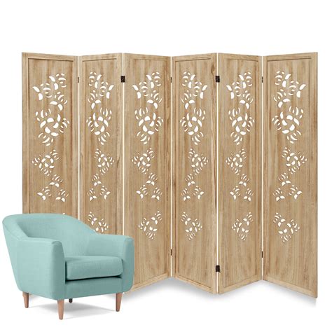 Hofitlead Panel Carved Wood Room Dividers Ft Room Divider Folding