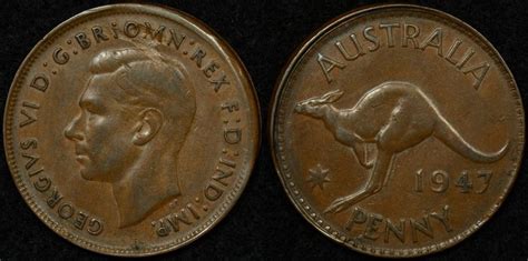 Australia Penny Partial Collar Ramstrike Error Very Fine The