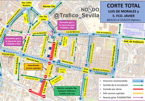 Comienza el corte total al tráfico de Luis de Morales y San Francisco