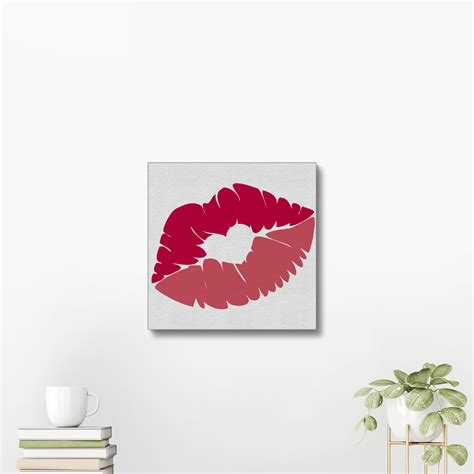 Kiss Mark Emoji Canvas Emoji Canvas, Emoji Wall Art, Emoji Decal, Emoji ...