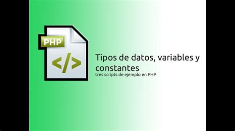 Tipos De Datos Variables Y Constantes Youtube