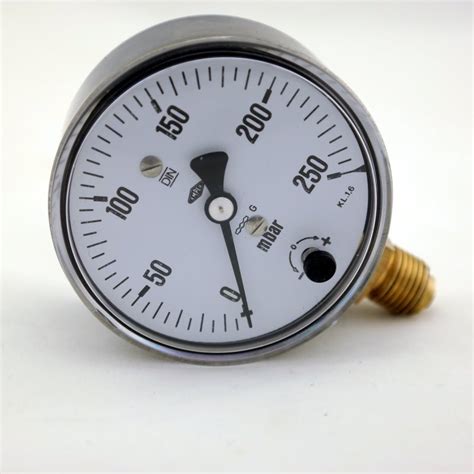 Capsule gauge Ø63mm G1 4 0 250 mbar 49 00