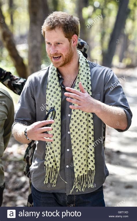 Prince Harry chats with wildlife experts at the Bardia National Park ...