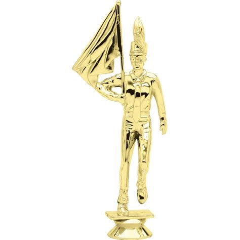 Gold Honor Guard Male Trophy Figures, Trophies, Plaques, Medals & Pins | Dinn Trophy