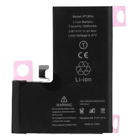 Batería Interna Iphone 13 Pro 4352 Mah 100 Compatible Reemplaza A2653