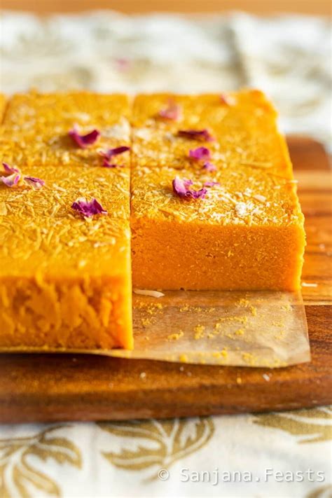 15 Minute Mango Burfi Recipe Video Indian Sweets Sanjanafeasts