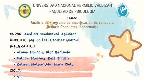 Análisis de Programa de Modificación de Conducta Psicoestudiante uDocz