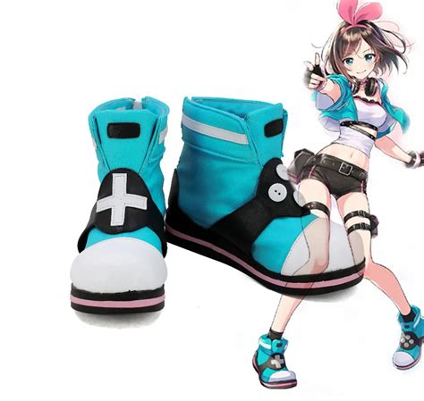 Custom Made Anime Shoes A.I.Channel Kizuna AI Cosplay Shoes Halloween ...