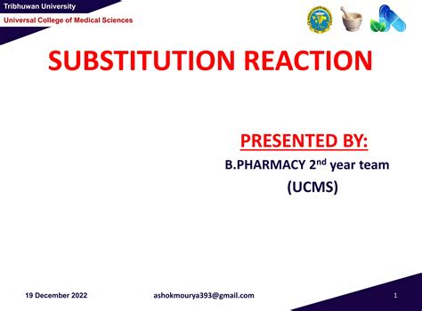 Substitution Reaction Ppt Ppt