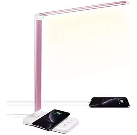 L Mpara De Escritorio Led Jostic Con Cargador Inal Mbrico P Mercadolibre