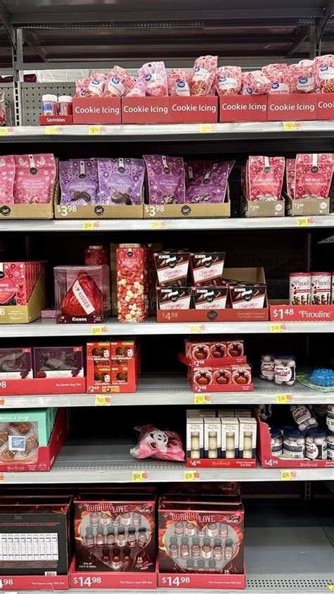 Valentines Day 2023 Cookie And Baking Supplies At Walmart Store In San Diego Ca Editorial