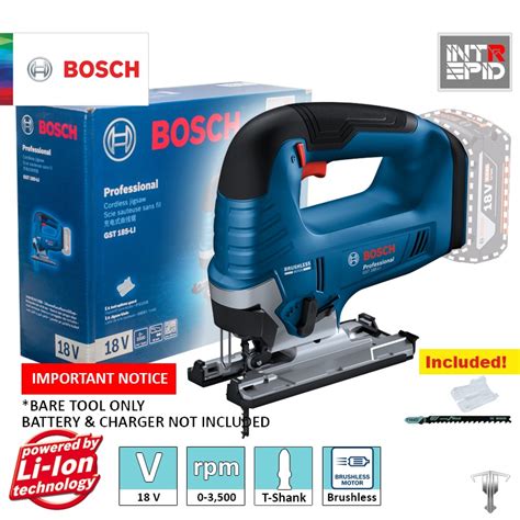 Bosch Gst Li Professional V Brushless Cordless Jigsaw Bare Tool