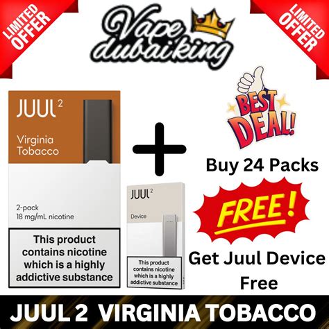 Buy Juul Virginia Tobacco Get Free Juul Kit Vape Dubai King