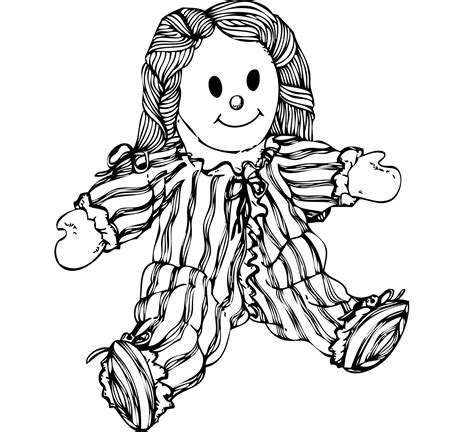 Creepy Doll Coloring Pages - Coloring Home