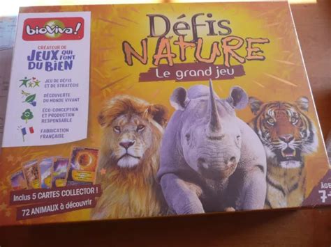 JEUX DE SOCIÉTÉ Le Grand jeu Défis Nature enfant 7 neuf et