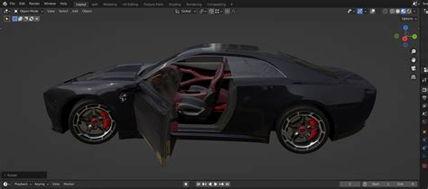 Dodge Charger Daytona SRT Banshee 2024 - with car interior 3D model ...