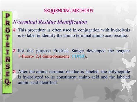 Protein and nucleic acid sequencing | PPT