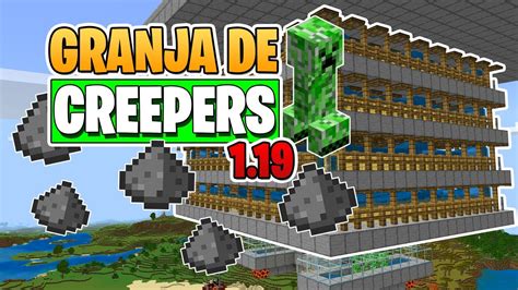 Minecraft Bedrock GRANJA De CREEPERS POLVORA 1 19 YouTube