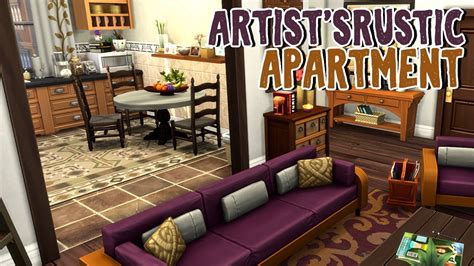 Artist S Rustic Apartment The Sims Apartment Renovation Speed