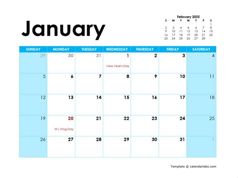 2025 Monthly PDF Calendar To Print - Free Printable Templates