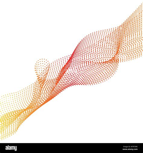 Abstract Smooth Color Wave Vector Curve Flow Blue Motion Illustration