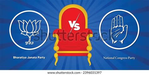 General Election Result 2024 Bjp Vs Stock Vector (Royalty Free ...