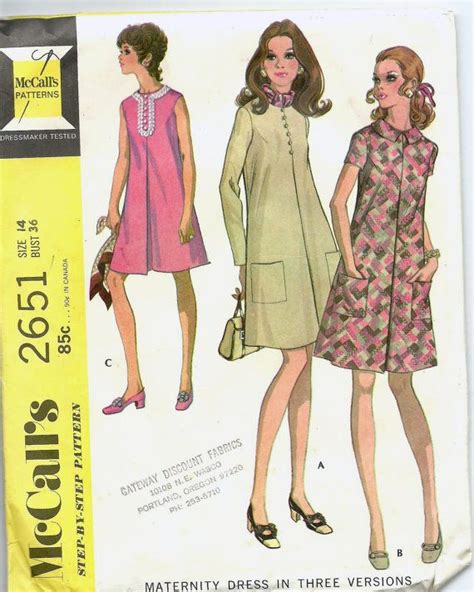 Uncut Misses Size 14 Vintage 1970s Sewing Pattern McCall S 2651