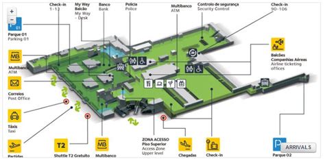 Lisbon International Airport Terminal Map