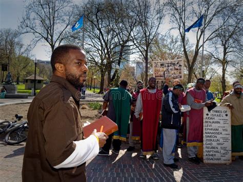 Black Hebrew Israelites Rally in Boston Common 2 Editorial Image ...