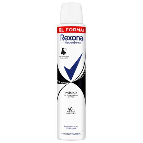 Rexona Black White Invisible Antiperspirant Spray Ml