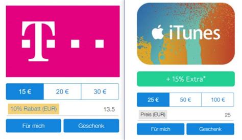 Telekom Prepaid Und Itunes Guthaben Verg Nstigt Online Kaufen