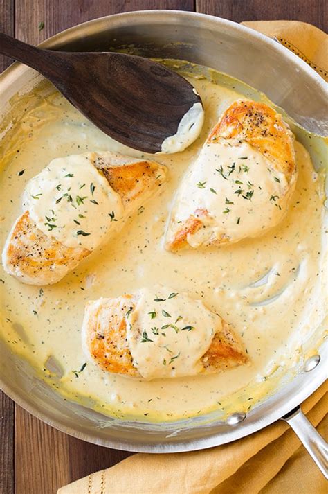 Chicken Breasts With Mustard Cream Sauce Fast And Easy Chicken Dinner