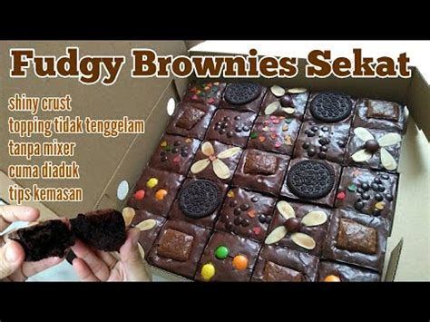 Perhitungan Modal Harga Jual Resep Fudgy Brownies Sekat Shiny Crust