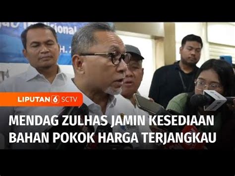 Jelang Natal Dan Tahun Baru Mendag Zulhas Jamin Kesediaan Bahan Pokok